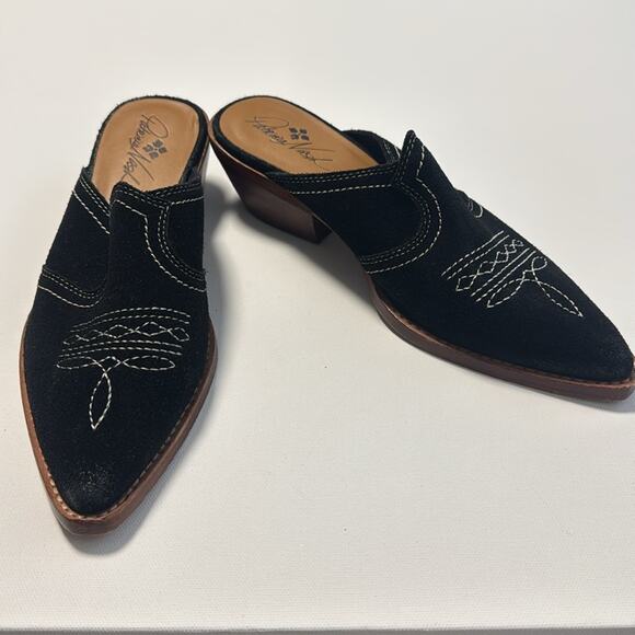 PATRICIA NASH Battista Boots Suede Black Festival Nashville Western Concert - Picture 3 of 7